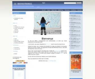 Maths-France.fr(PROBLEMES ET SOLUTIONS) Screenshot