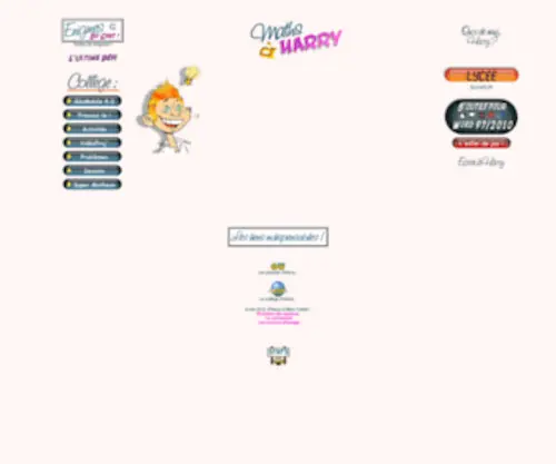Mathsaharry.com(énigme) Screenshot