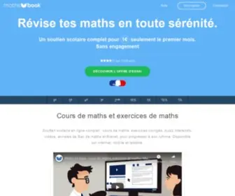Mathsbook.fr(Soutien scolaire en maths sur internet de la 6ème à la terminale) Screenshot