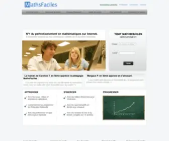 Mathsfaciles.com(Cours et exercices de maths en ligne) Screenshot