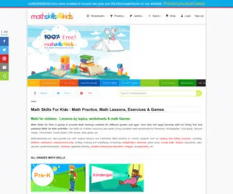 Mathskills4Kids.com(Math Skills for Kids) Screenshot