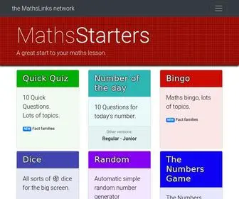 Mathsstarters.net(Mathsstarters) Screenshot