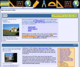 Mathstutordelhi.in(Maths Tutor Delhi) Screenshot