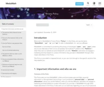 Mathtag.com(Privacy Policy) Screenshot