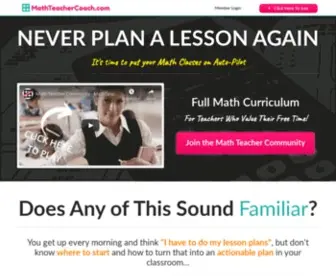 Mathteachercoach.com(Math Teacher Coach) Screenshot