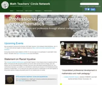 Mathteacherscircle.org(Math Teachers' Circles) Screenshot