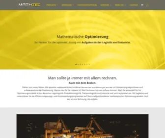 Mathtec.at(Mathematische Optimierung in der Logistik und Industrie) Screenshot