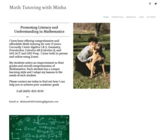 Mathtutoringwithmisha.com(Math Tutoring with Misha) Screenshot