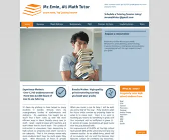 Mathtutorlondon.com(Mr.Emin Top Quality Math Tutoring) Screenshot