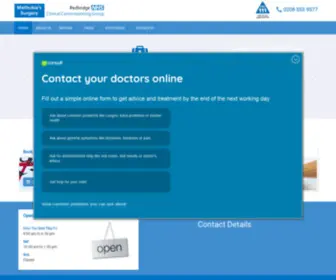 Mathukiasurgery.co.uk(Mathukia Surgery) Screenshot