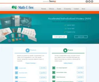Mathusee.com(Math-U-See) Screenshot