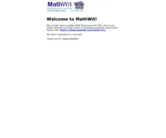 Mathwit.com(Moodle) Screenshot