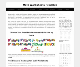 Mathworksheetprintable.com(Mathworksheetprintable) Screenshot