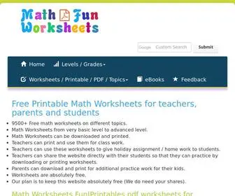 Mathworksheetsfun.com(Math Worksheets Fun) Screenshot