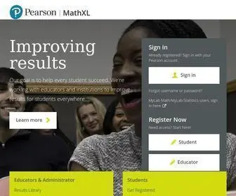 MathXl.com(Pearson) Screenshot