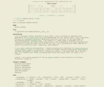 Matiascodesal.com(Matias Codesal) Screenshot