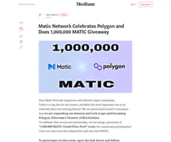 Matic-Network.com(Official MATIC Giveaway) Screenshot