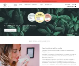 Matica-Cosmetics.com(Matica Cosmetics GmbH & Co KG) Screenshot