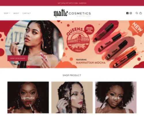 Maticcosmetics.com(Matic Cosmetics by Destiny Jones) Screenshot