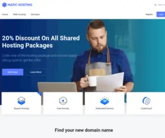 Matichosting.com(Web Hosting) Screenshot