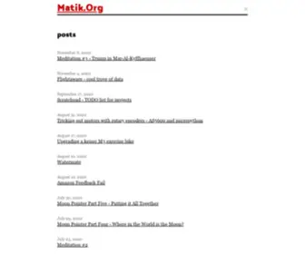 Matik.org(Matik) Screenshot