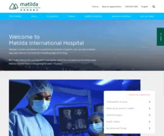 Matilda.org(Matilda International Hospital) Screenshot