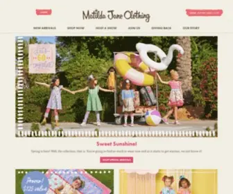Matildajaneclothing.com(Matilda Jane Clothing) Screenshot
