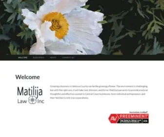 Matilijalaw.com(Matilija Law Inc) Screenshot