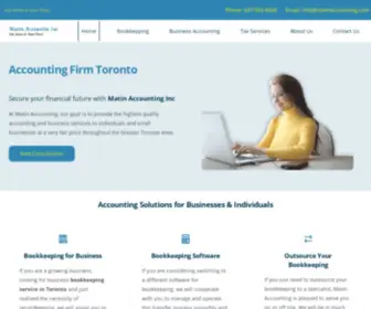 Matinaccounting.ca(Matin Accounting Inc) Screenshot