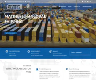 MatineesumGlobalshipping.com(MATINEESUM GLOBAL SHIPPING) Screenshot