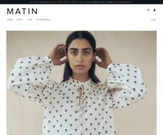 Matinstudio.com(Women's Fashion label made in Sydney Australia) Screenshot