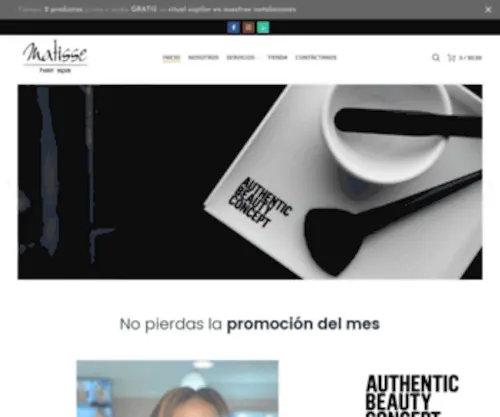 Matissepeluqueria.com(Matisse Peluquería) Screenshot