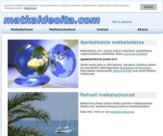 Matkaideoita.com(Matkailu & matkakohteet) Screenshot