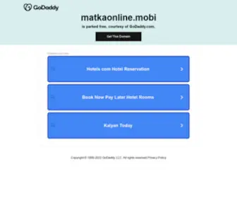 Matkaonline.mobi(Matkaonline mobi) Screenshot