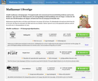 Matkasse-Listan.se(Matkassar i Sverige) Screenshot