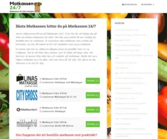 Matkassen247.se(Matkassen 24/7) Screenshot