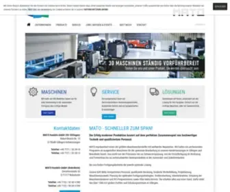 Mato-GMBH.com(MATO Handels GmbH // Doosan CNC) Screenshot