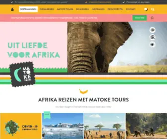 Matoketours.nl(Afrika reizen ) Screenshot