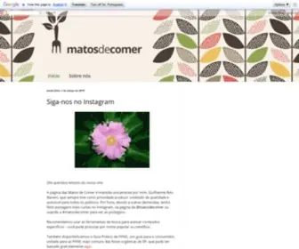 Matosdecomer.com.br(PANC) Screenshot