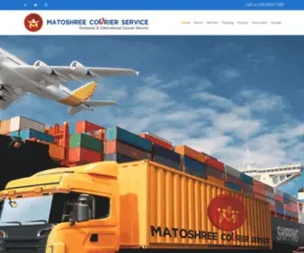 Matoshreeintl.com(Matoshree Courier service) Screenshot