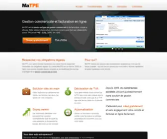 Matpe.com(LOGICIEL DE FACTURATION et gestion commerciale en ligne) Screenshot