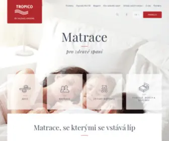 Matracetropico.cz(Vítejte ve světě zdravého spánku Tropico) Screenshot