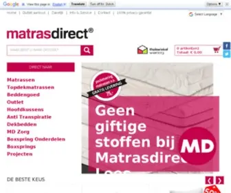 Matrasdirect.nl(Meer matras voor de laagste prijs) Screenshot