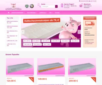 Matratzen-Saubillig.de(Kaltschaummatratzen, Visco Matratzen und Lattenroste zu sentationell günstigen Preisen) Screenshot