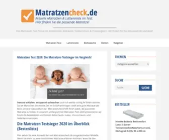 Matratzencheck.de(Matratzen Test 2020) Screenshot