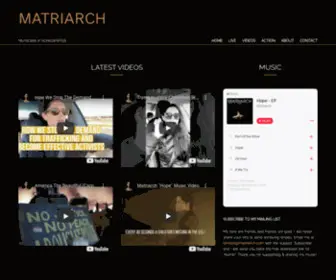 Matriarchsongs.com(M A T R I A R C H) Screenshot