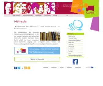 Matricula-Online.eu(Matricula) Screenshot