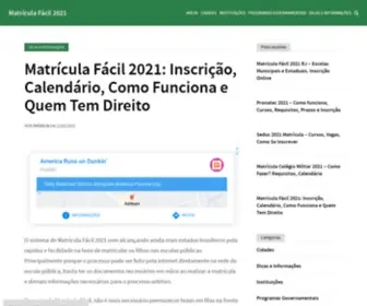 Matriculafacil2021.com(Matrícula) Screenshot