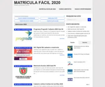Matriculafacilbr.com.br(Matrícula) Screenshot