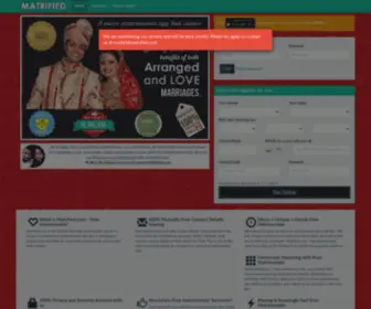 Matrified.com(Free Matrimonials) Screenshot